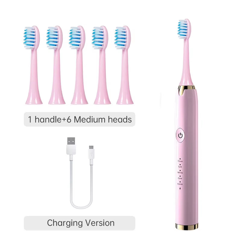 Oral Cleaning Electric Tooth Brushes Long Lasting Smart Wireless Rechargeable Automatic Ultrasonic Electric Toothbrush