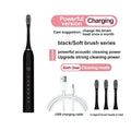 Electric Ultrasonic Toothbrush Six Speed Mode Home Soft Hair USB Charging Waterproof Adult Tooth Cleaner Automatic Couple Set