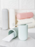 1Pc Portable Toothbrush Cup Bathroom Toothpaste Holder Storage Case Box Organizer Travel Toiletries Storage Cup New Creative