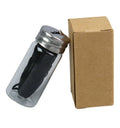 30M Vegan Biodegradable Bamboo Charcoal Dental Floss with Refillable Glass Holder Mint Flavored Tiny Floss (Black,White)