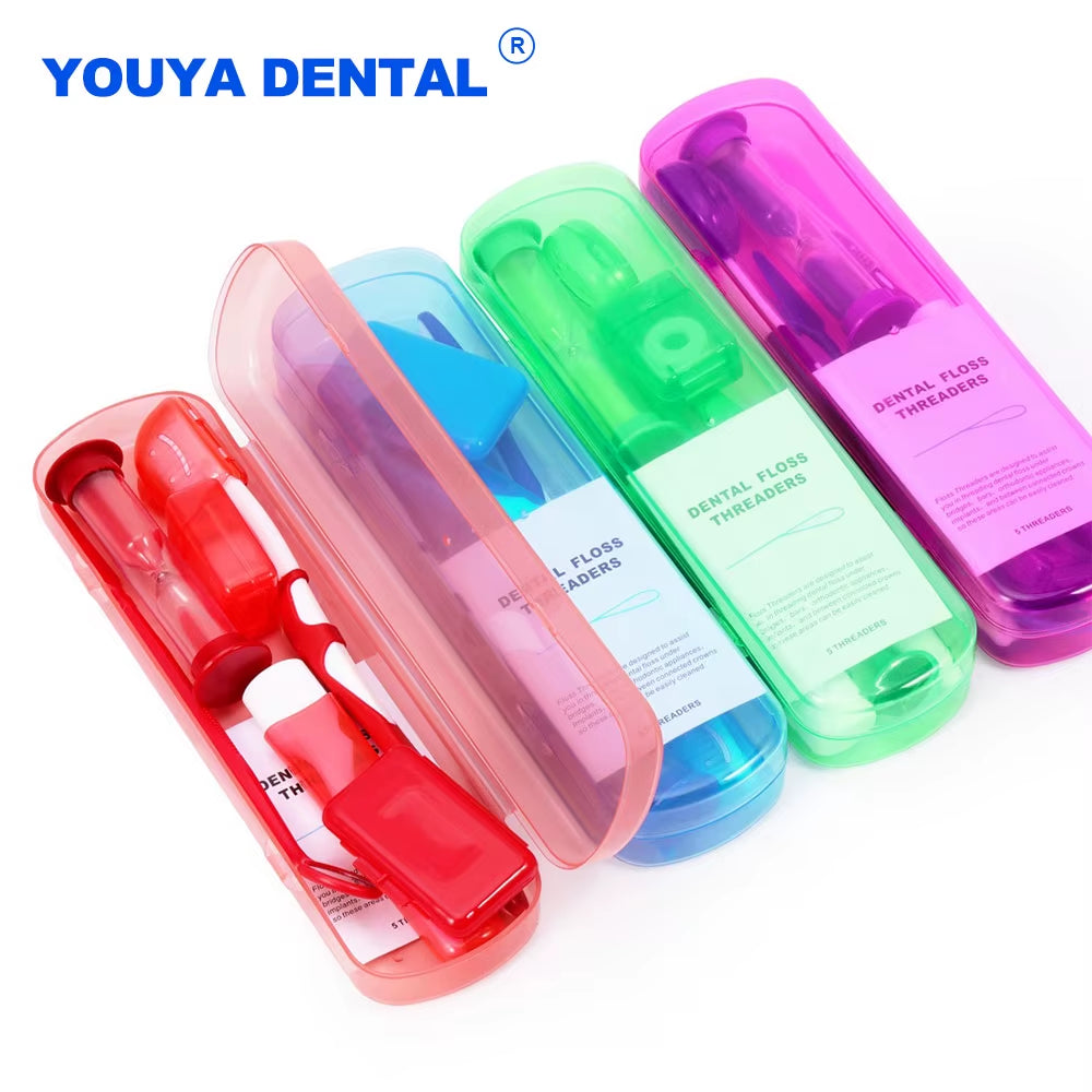 Dental Care Kits 8Pcs/Bag Portable Orthodontic Tools Interdental Brush Mouth Mirror Floss Oral Hygiene Whitening Tool Suit
